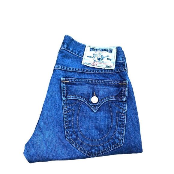 TRUE Religion Jeans Size 31 JACK Blue - Picture 8 of 8